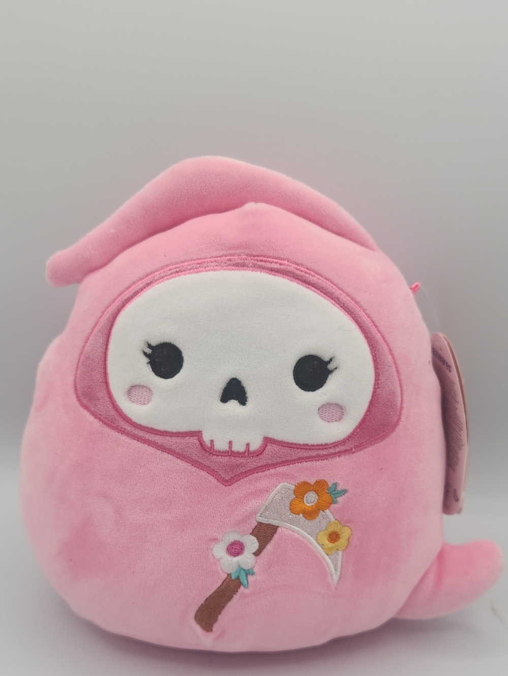 Squishmallow Halloween Persephone pink grim reaper 7"plush